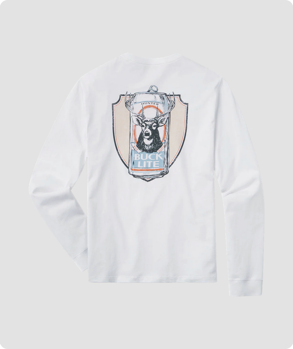 Buck Lite LS – Ultra-Soft 100% Cotton Long Sleeve Tee