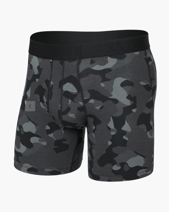 Pebble Camo-Graphite DropTemp® Cooling Cotton Cooling Cotton Boxer Brief 6"