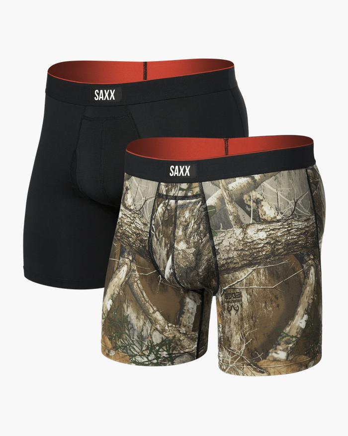 Multi-Sport Mesh x Realtree® (2 Pack) Performance Boxer Brief 6"