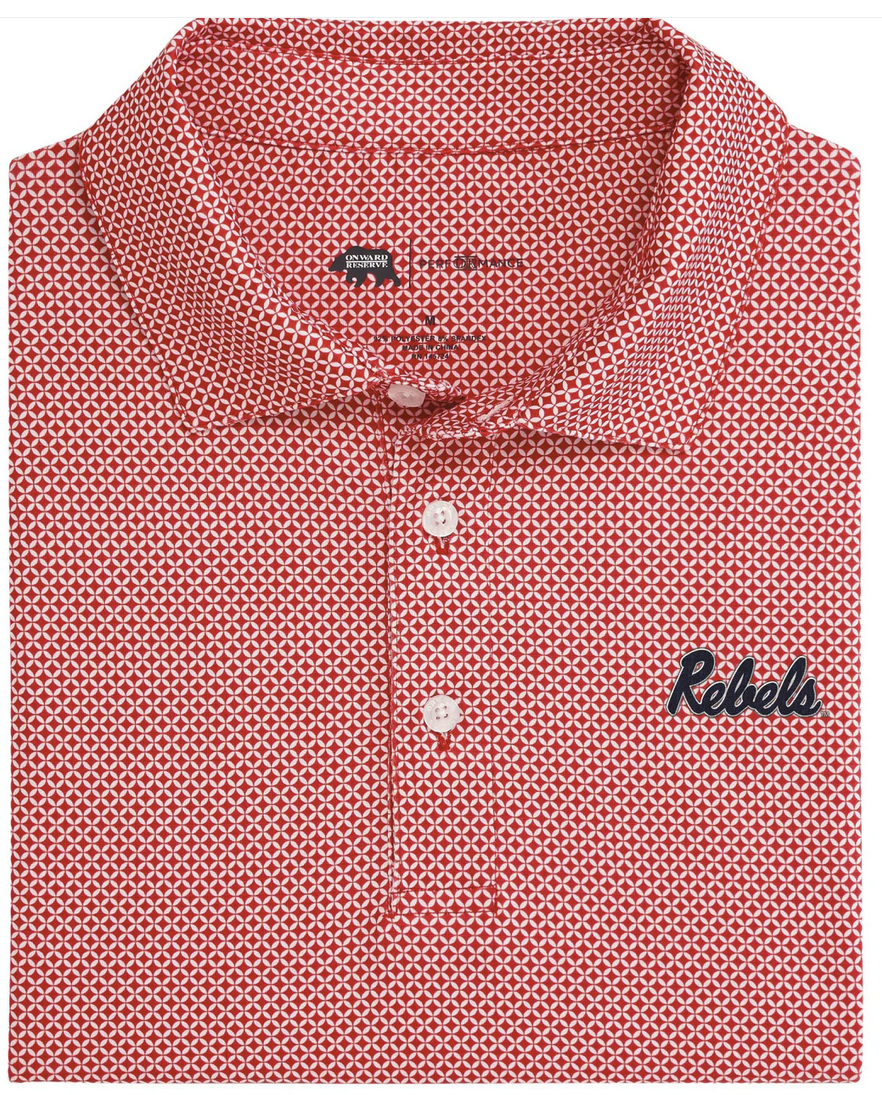 Ole Miss Rebels Scope Printed Performance Polo