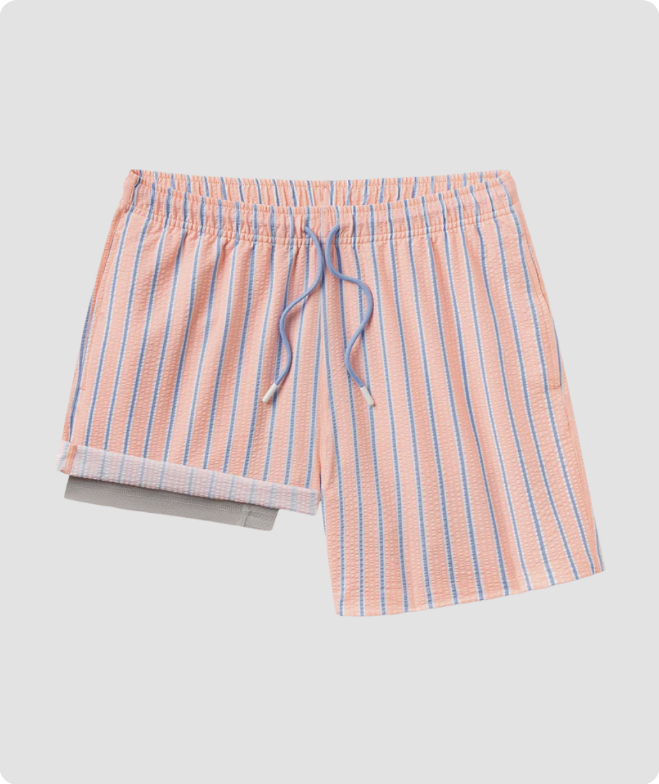 Boardwalk Seersucker Swim Shorts - Boardwalk